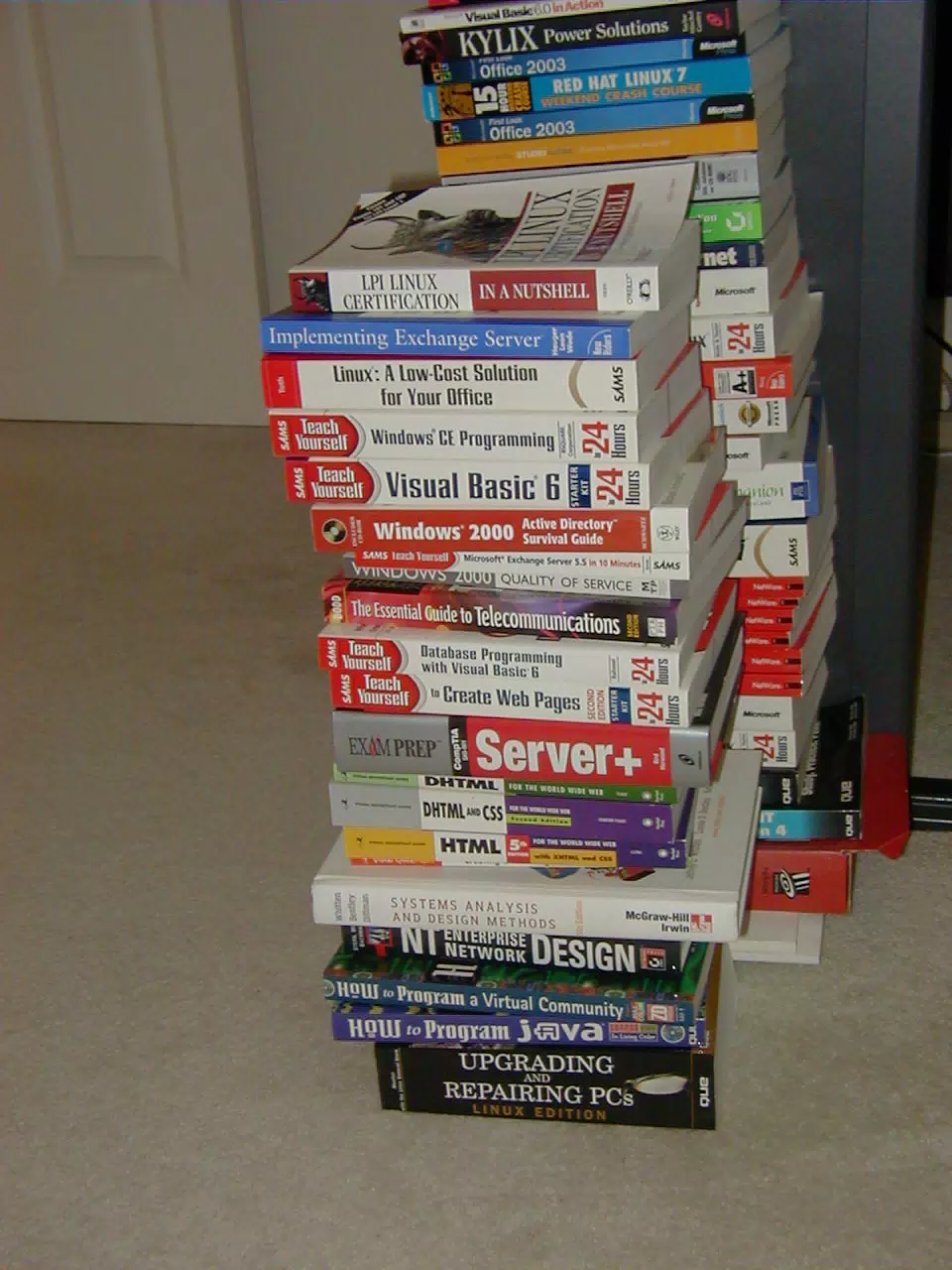 Computer Books Being Thrown Out