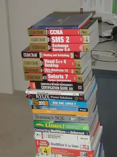 Computer Books Being Thrown Out