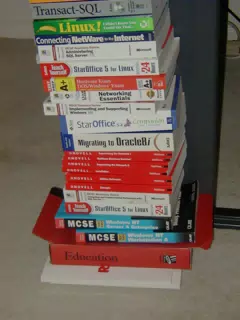 Computer Books Being Thrown Out