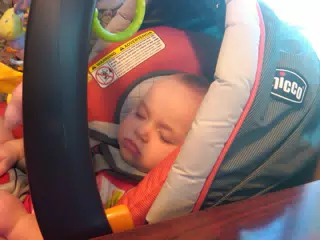 Liesl Sleeping at the Westchester Diner