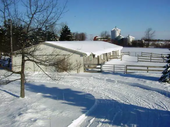 Snow in Pavilion, NY - February 7, 2007