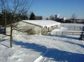 Snow in Pavilion, NY - February 7, 2007
