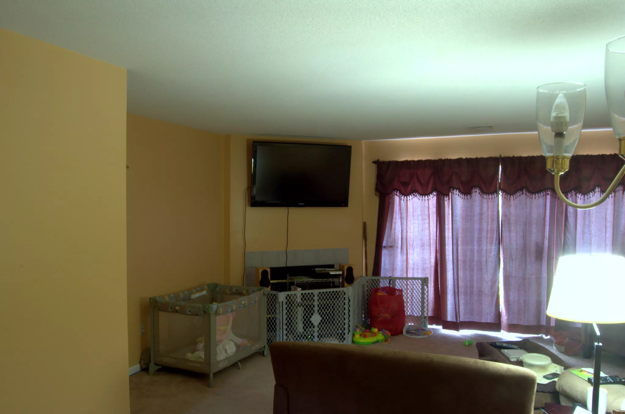 Living Room New Color and Drapes