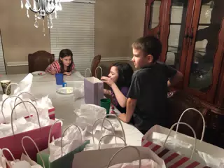 Liesl Opening Birthday Presents