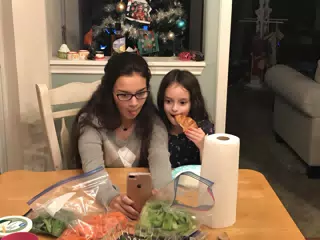 Selfie cousins, Emily and Luciana