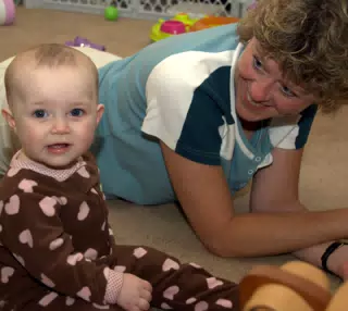 Liesl Hanging Out with Great Aunt Gayle