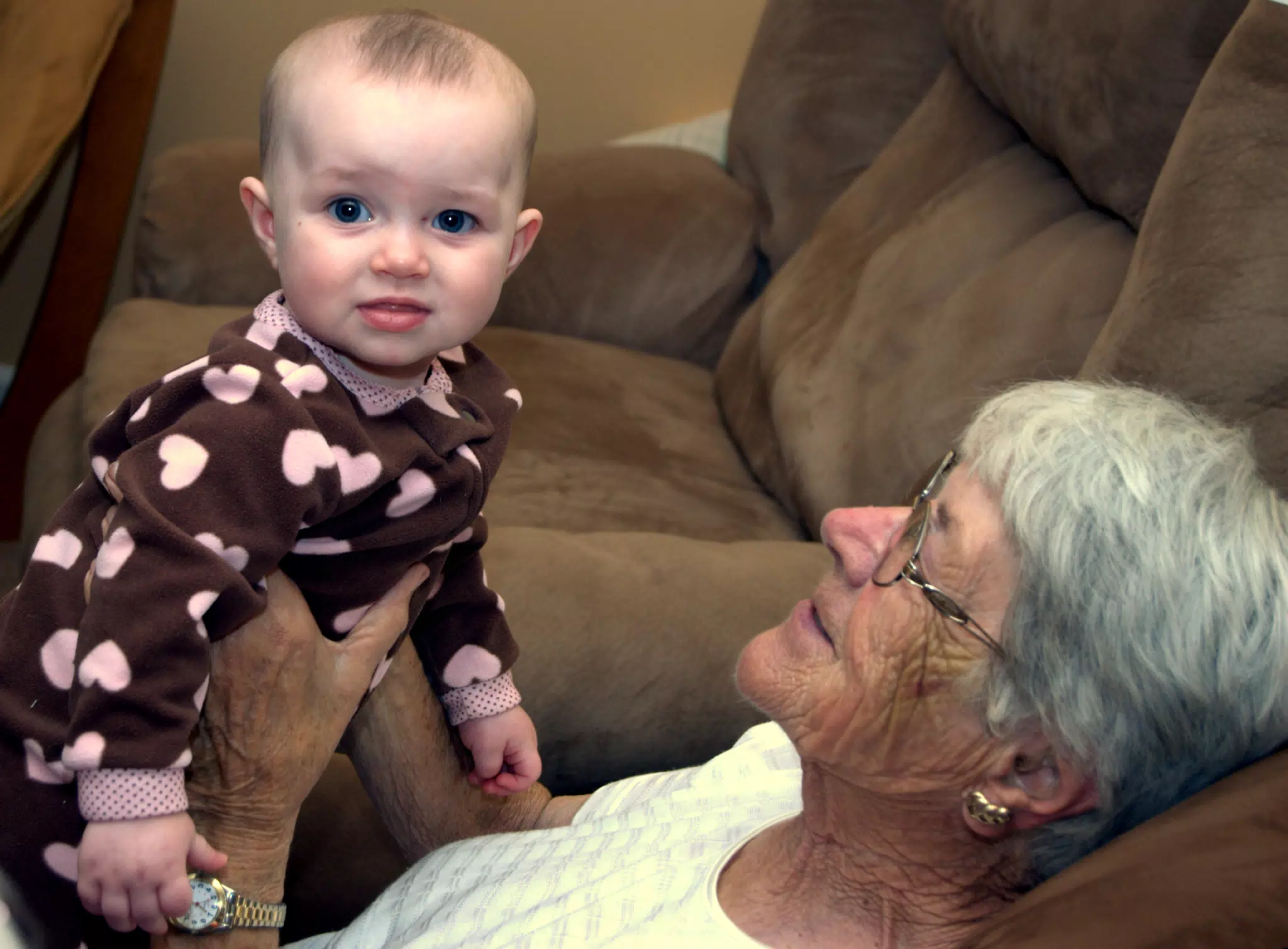 Liesl Hanging Out with Great Grandma Myers