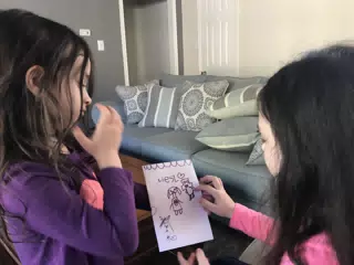 Luciana Gives Liesl a Birthday Card