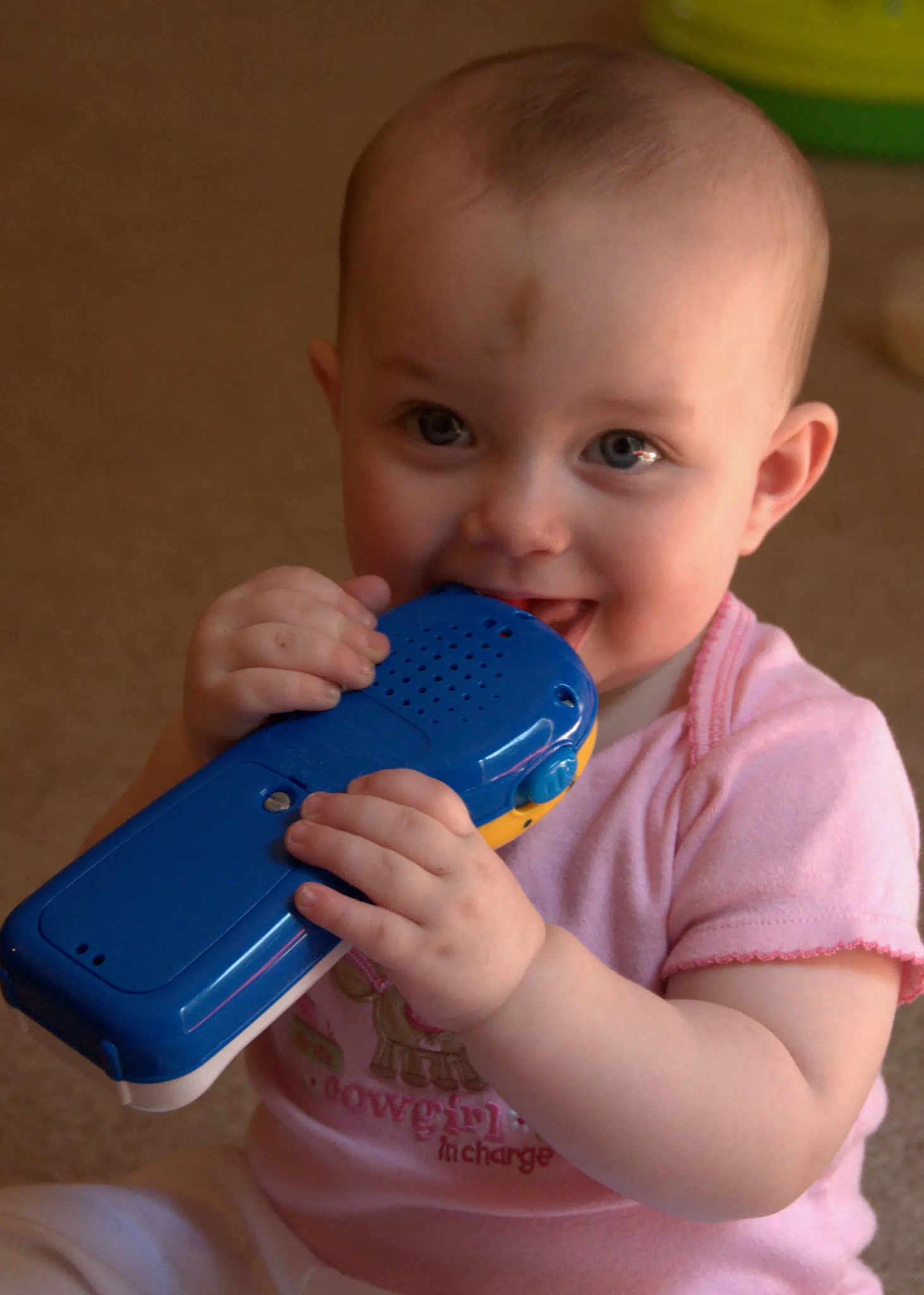Liesl Playing with Her Toy Phone