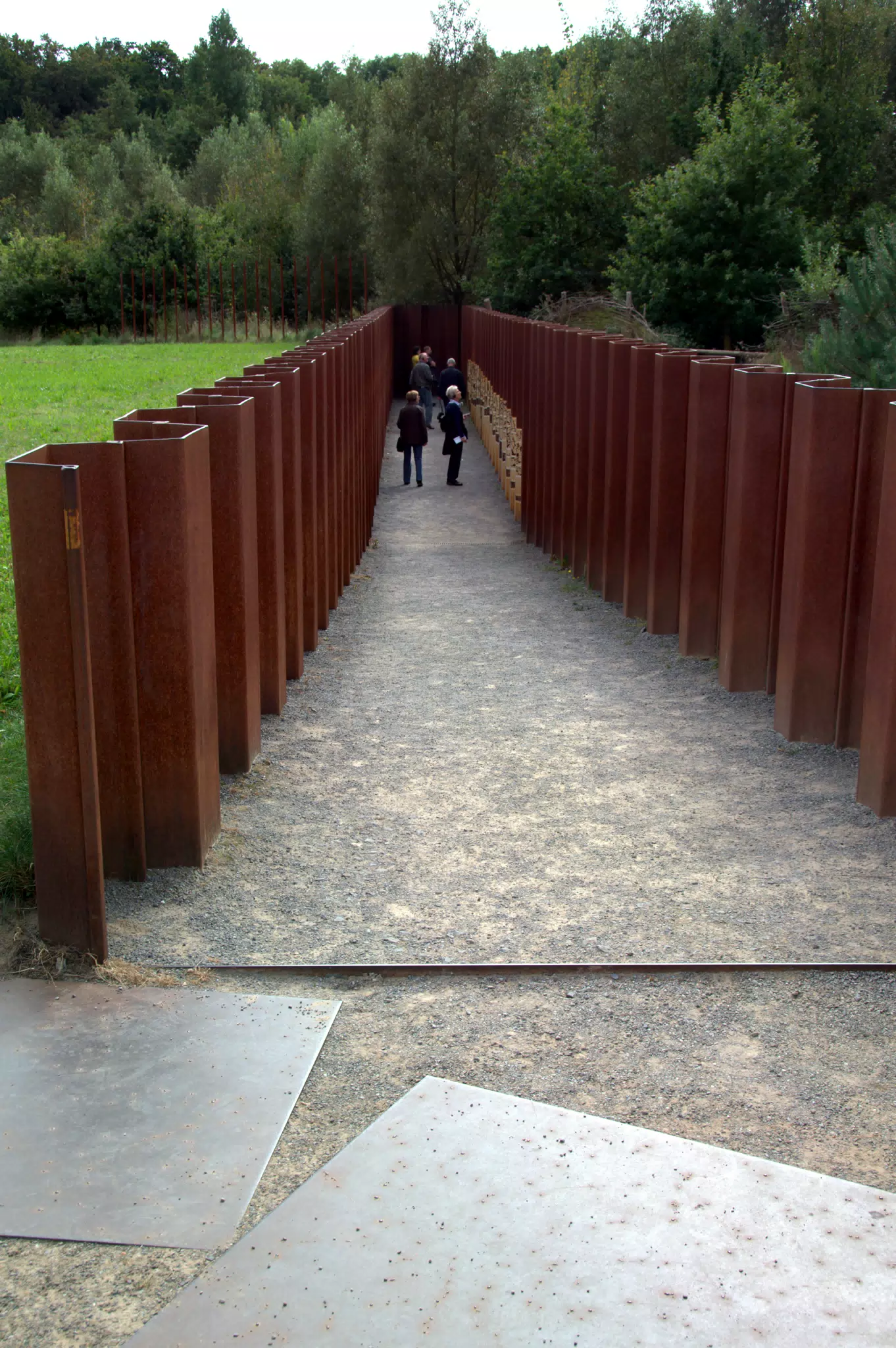 Trench Leading Down to Excavation Level