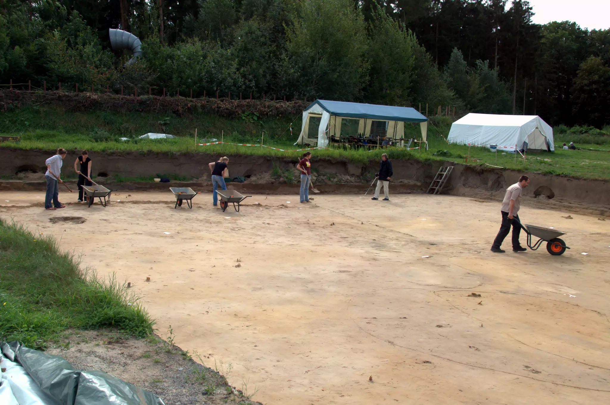 Main Excavation Site at Work