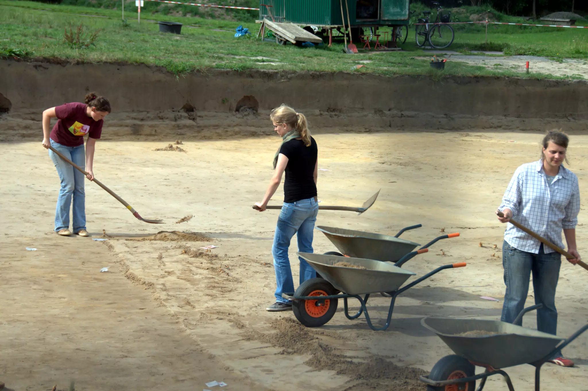 Shoveling Sand to be Filtered