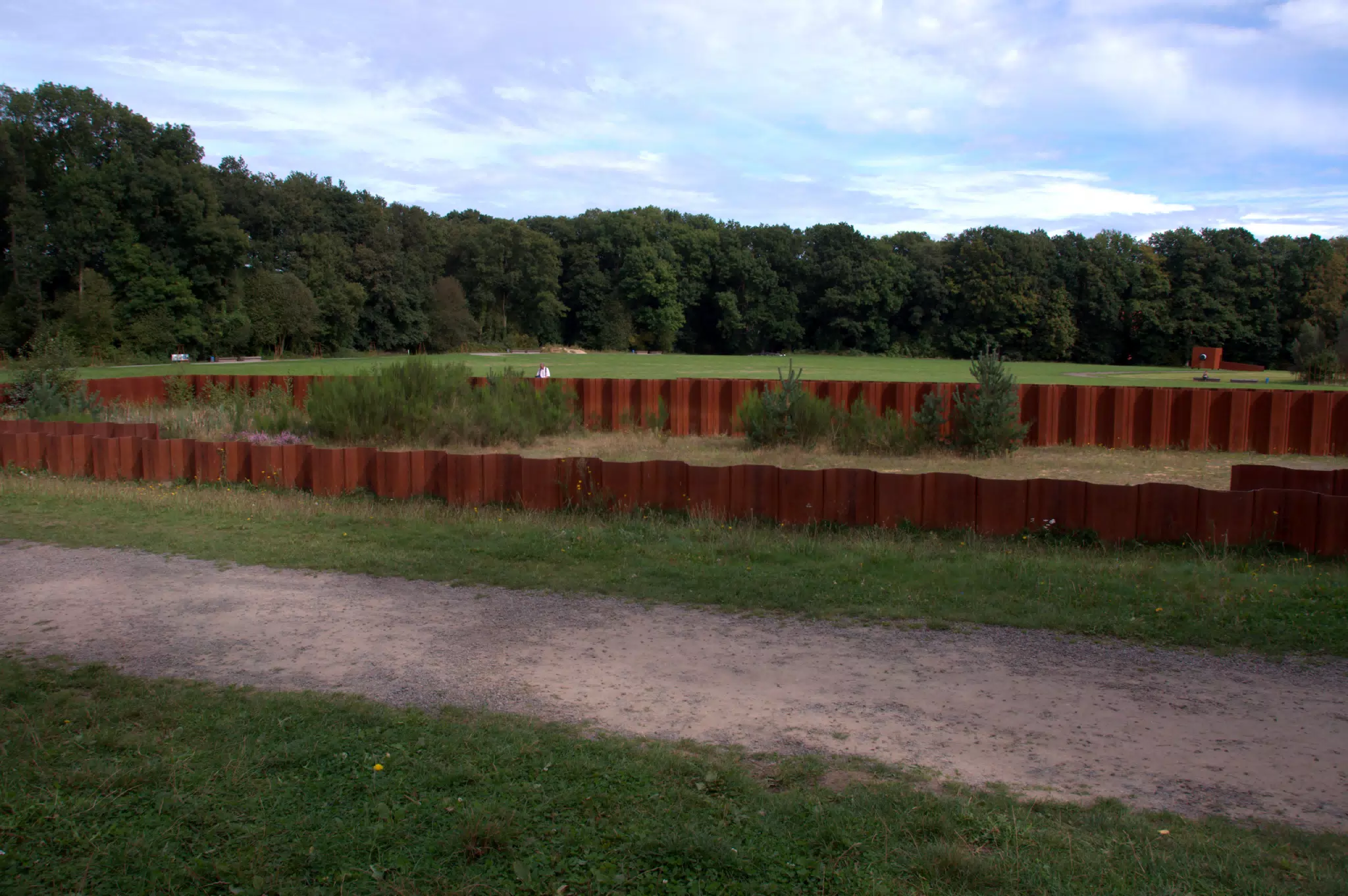 View of Battlefield and Older Excavation Area