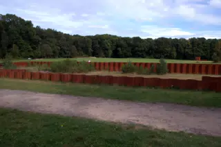 View of Battlefield and Older Excavation Area