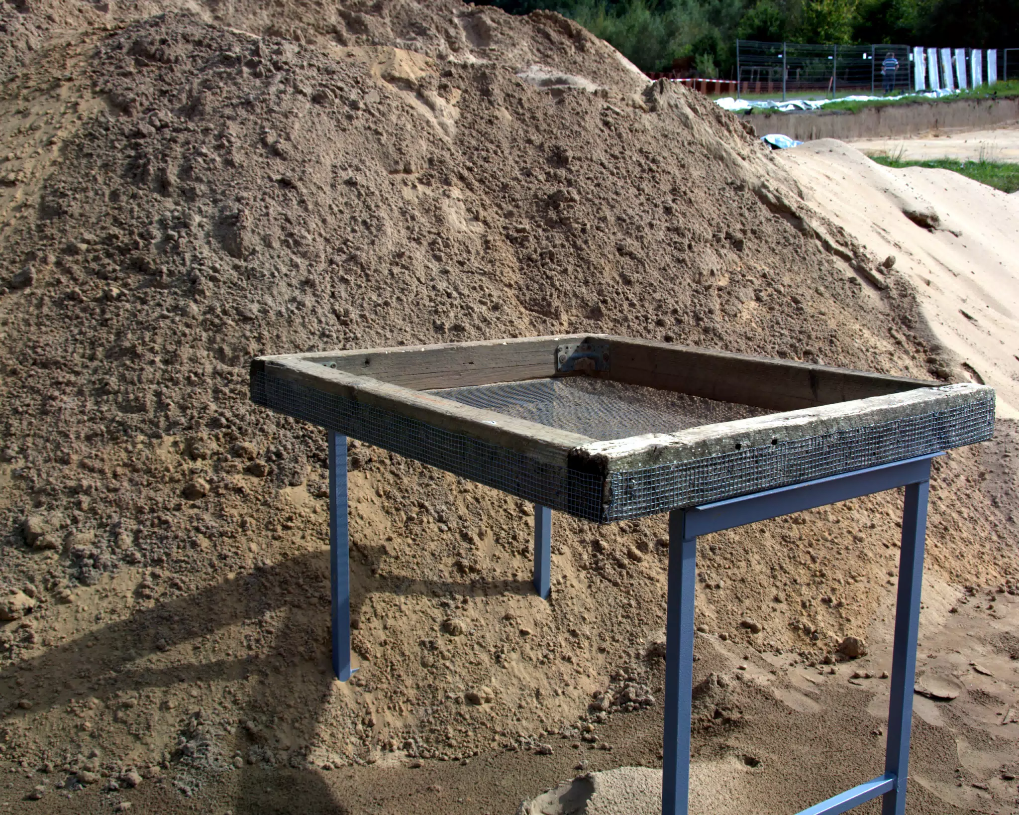Sifting Table Used By Archeologists