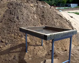 Sifting Table Used By Archeologists