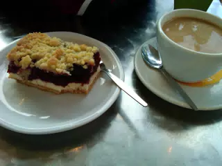 Cherry Pastry at a Small Town Bakery