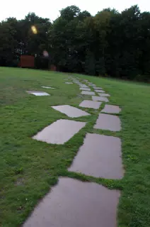 Metal Plates Continue on Other Side of Excavation