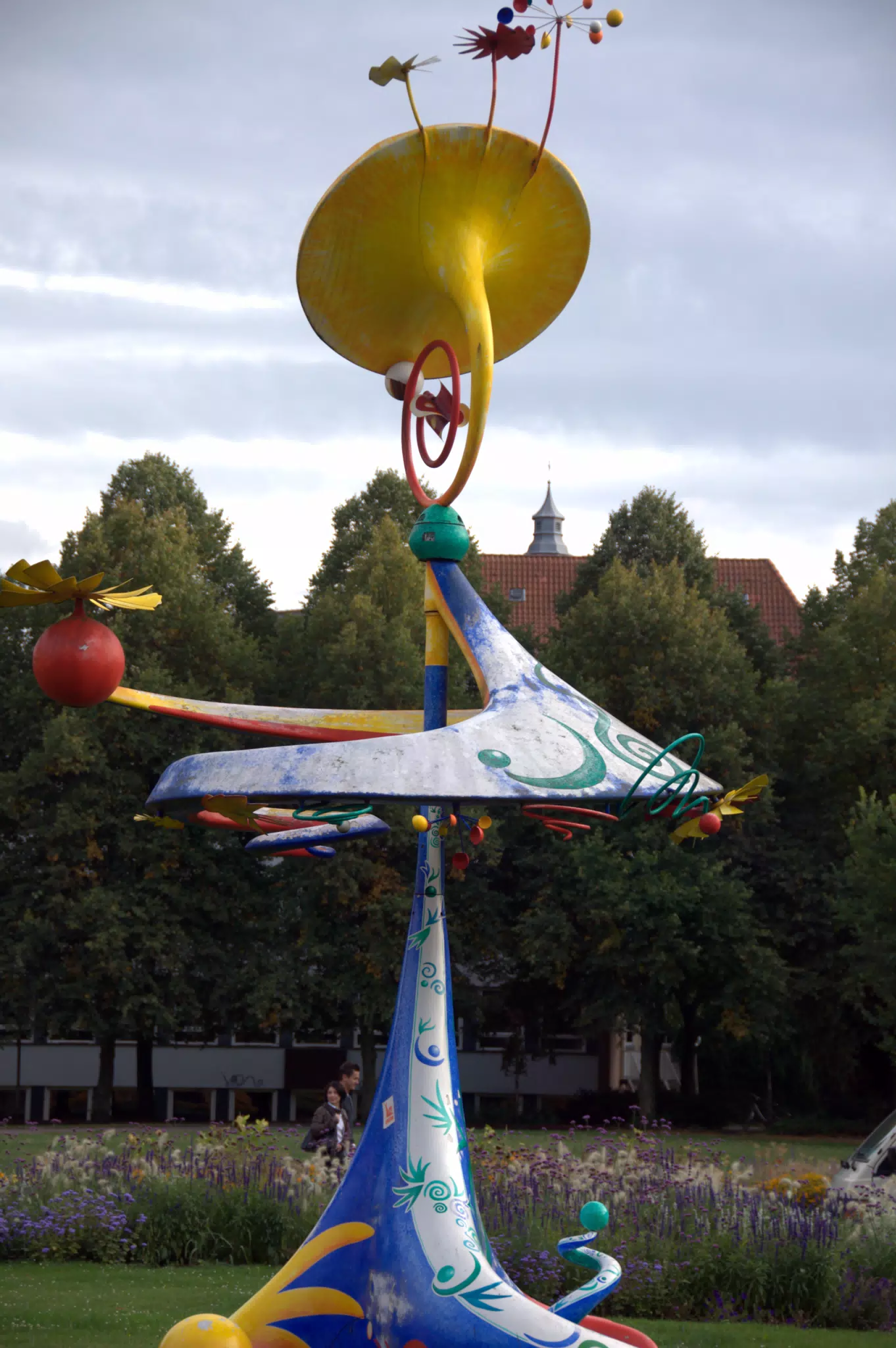 Moving Statue in Park