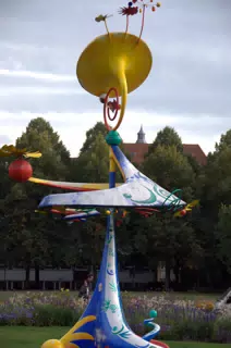 Moving Statue in Park
