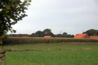 Windmills over German Farm House