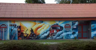 Mural on Firehouse in Osnabruck