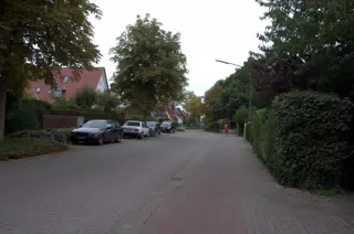Quiet Brick Side Street in Osnabruck
