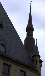 Church Steeple Over Rathaus