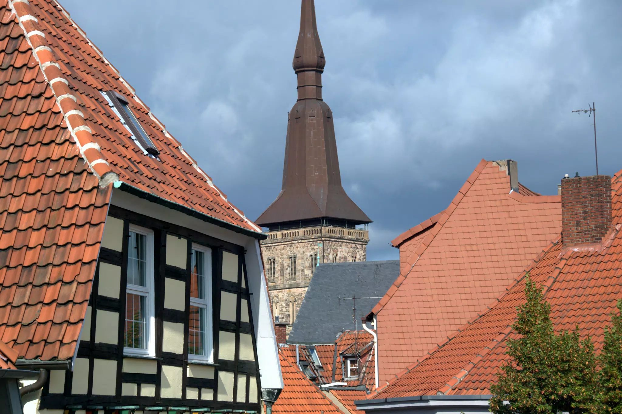 Rooftops from Heger Tor