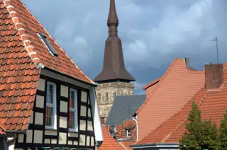 Rooftops from Heger Tor