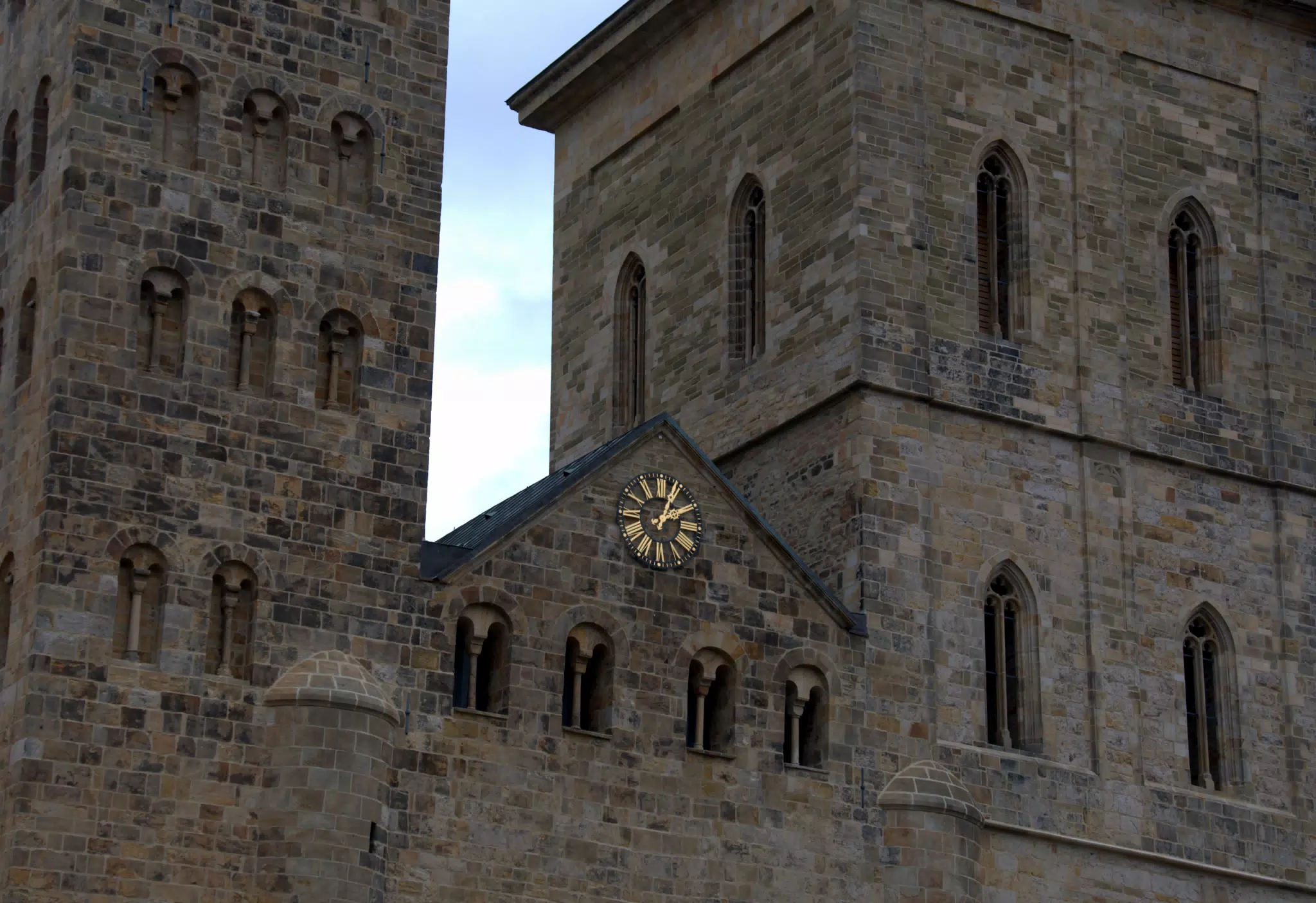 Closeup of Church Clock