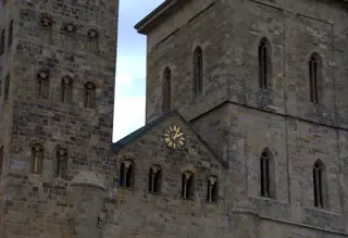 Closeup of Church Clock