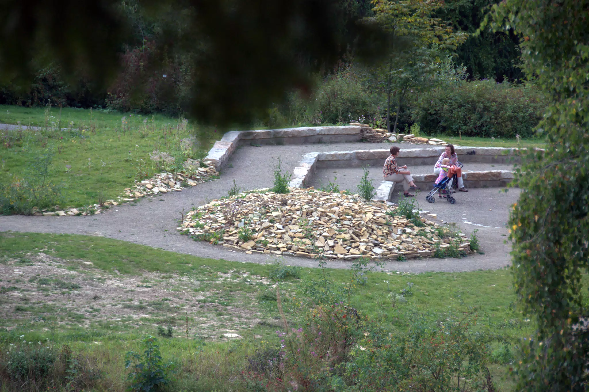 People Talking at Botanical Gardens