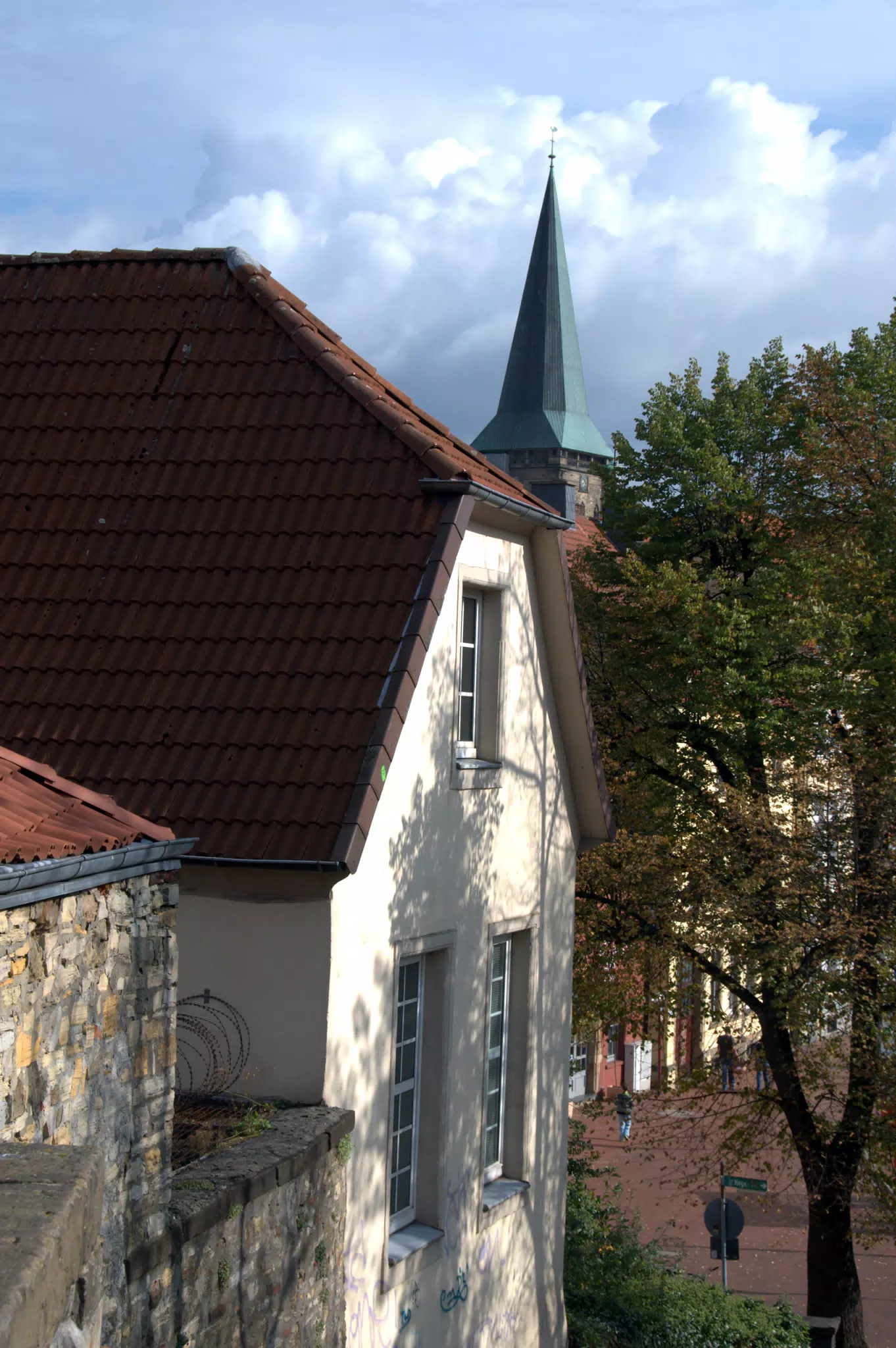 Church Steeple over the Old Time from the Heger Tor Wall