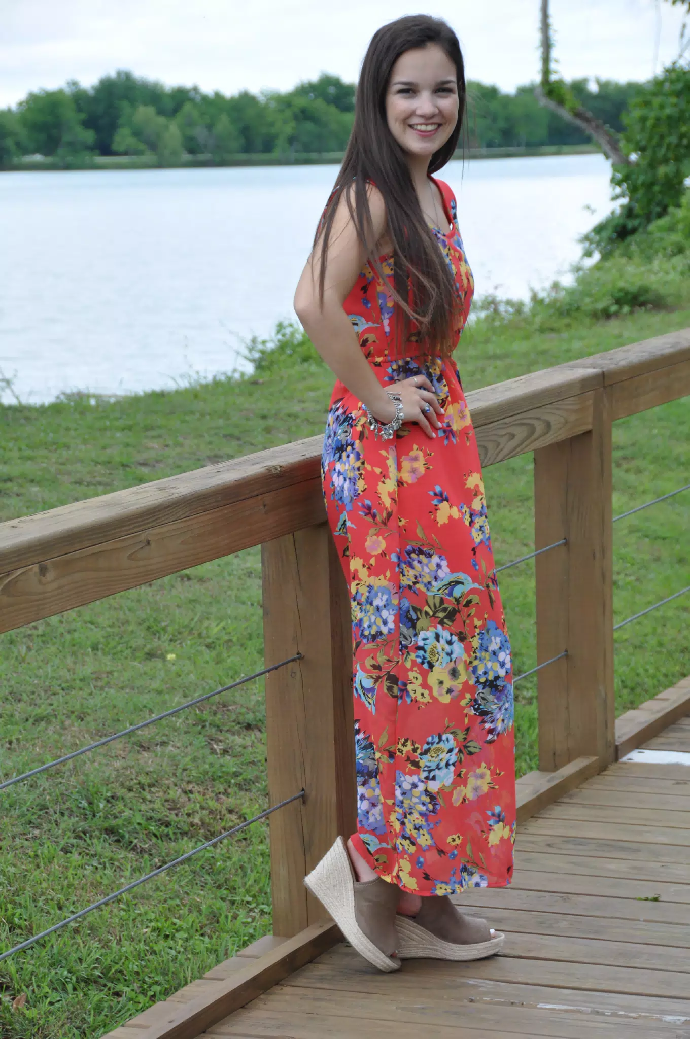 Teen in Red Dress