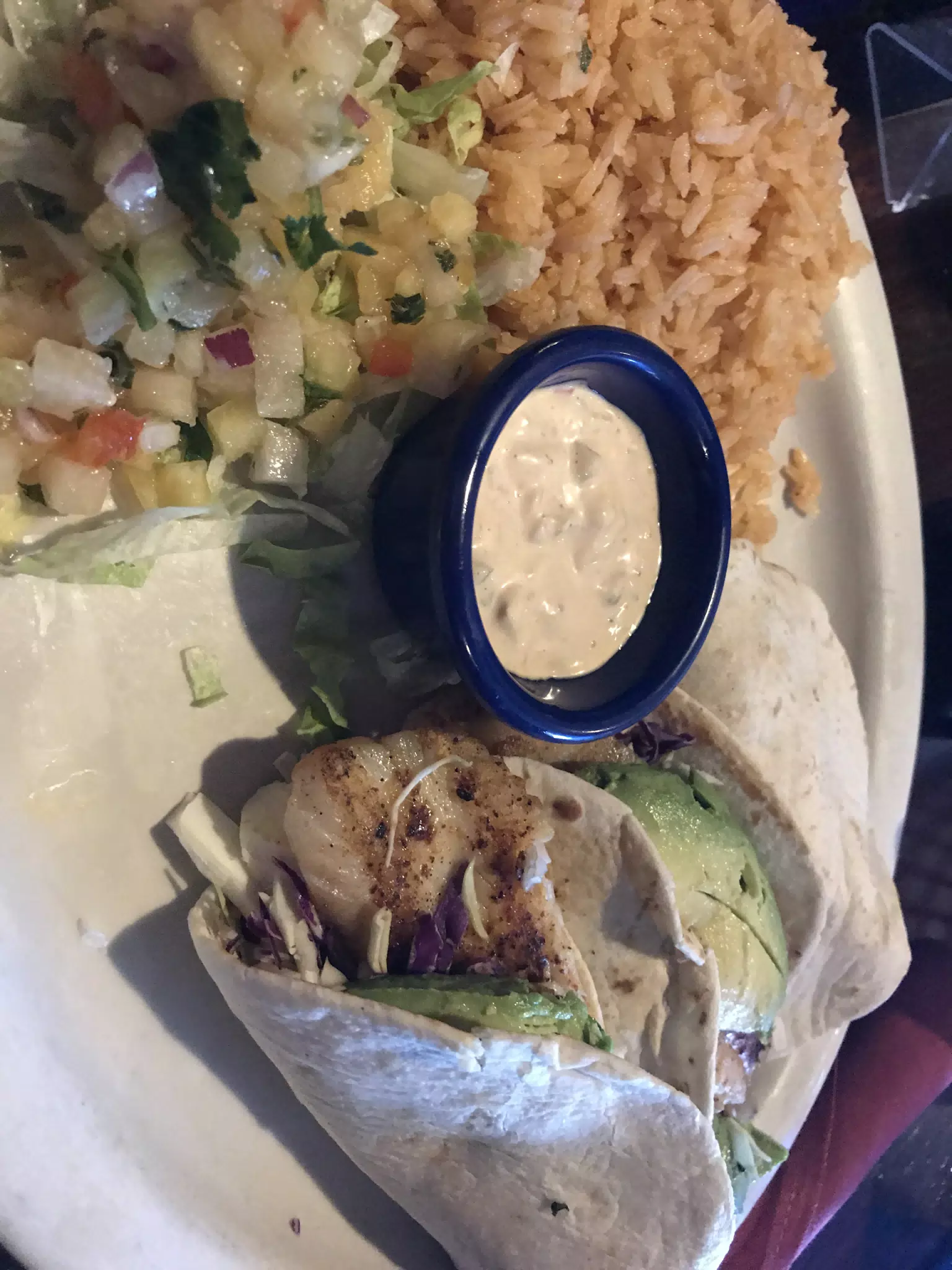 Fish Tacos at Los Lupes, Carrollton