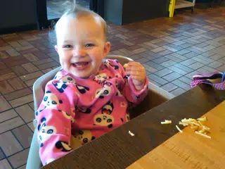 Liesl at Waffle House in Meridian, MS