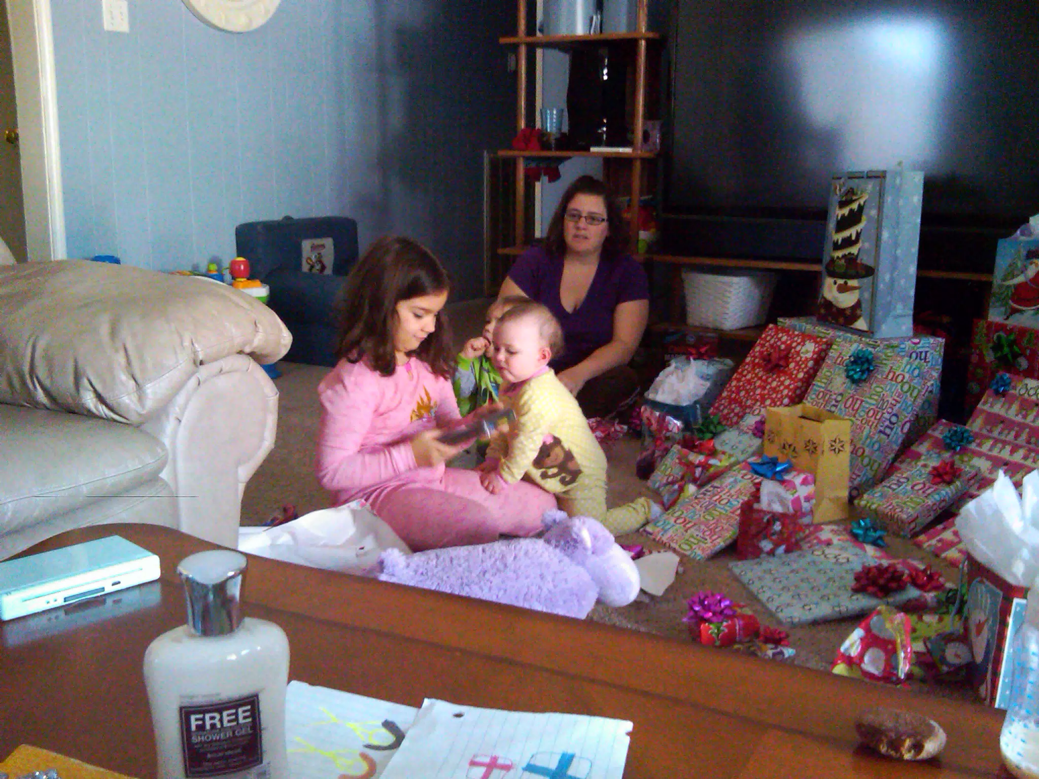 Liesl Opening Presents