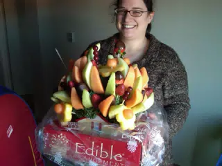 Dominica Holding Edible Arrangement