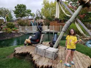 Pirates Cove Mini Golf with Luciana in Missouri