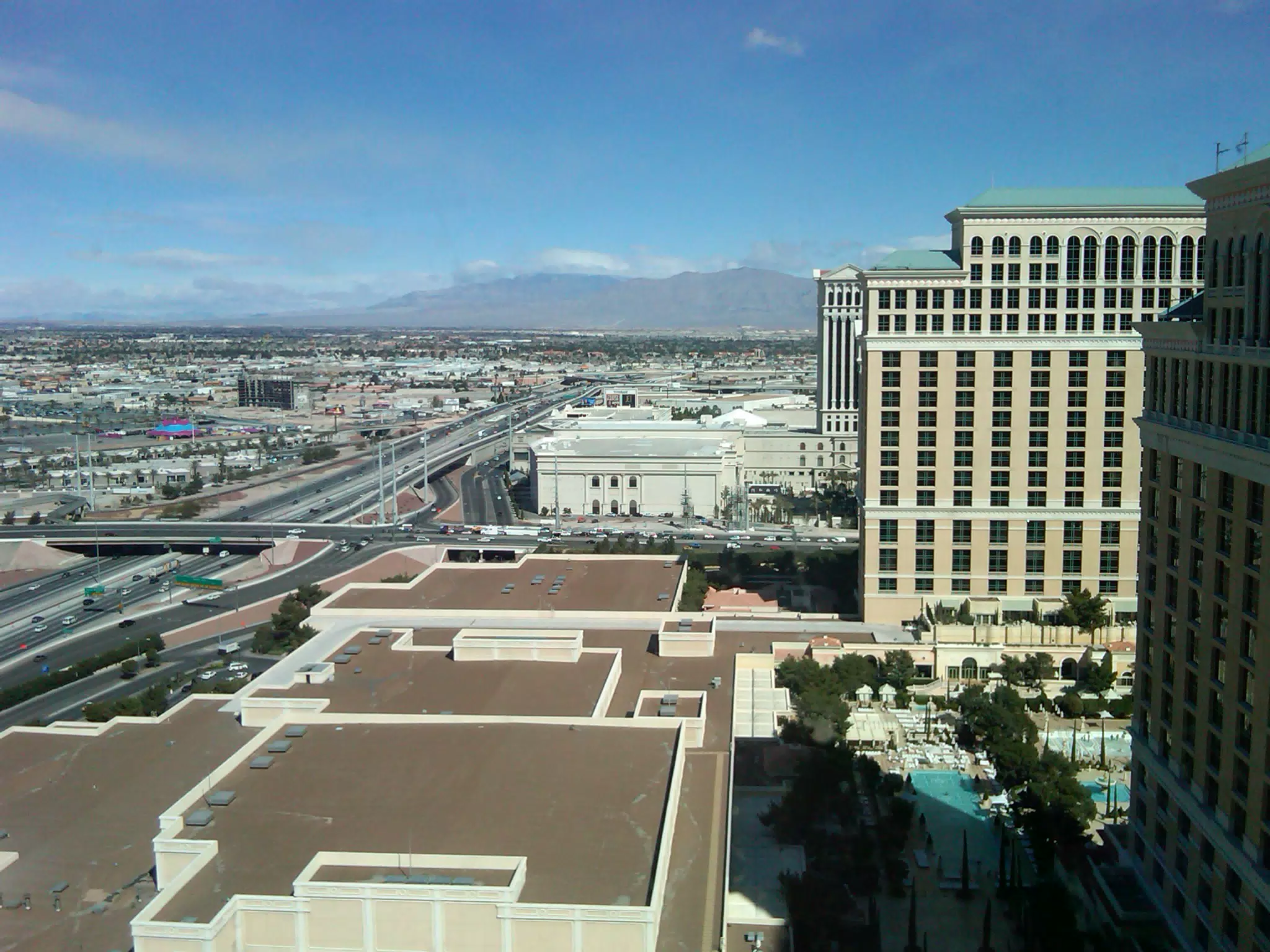 Belagio from the Vdara
