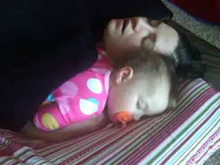 Liesl Sleeping with Mommy