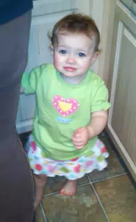 Liesl with Mommy in the Kitchen