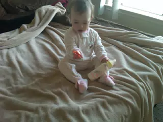 Liesl with Her Bottle and Pacifier