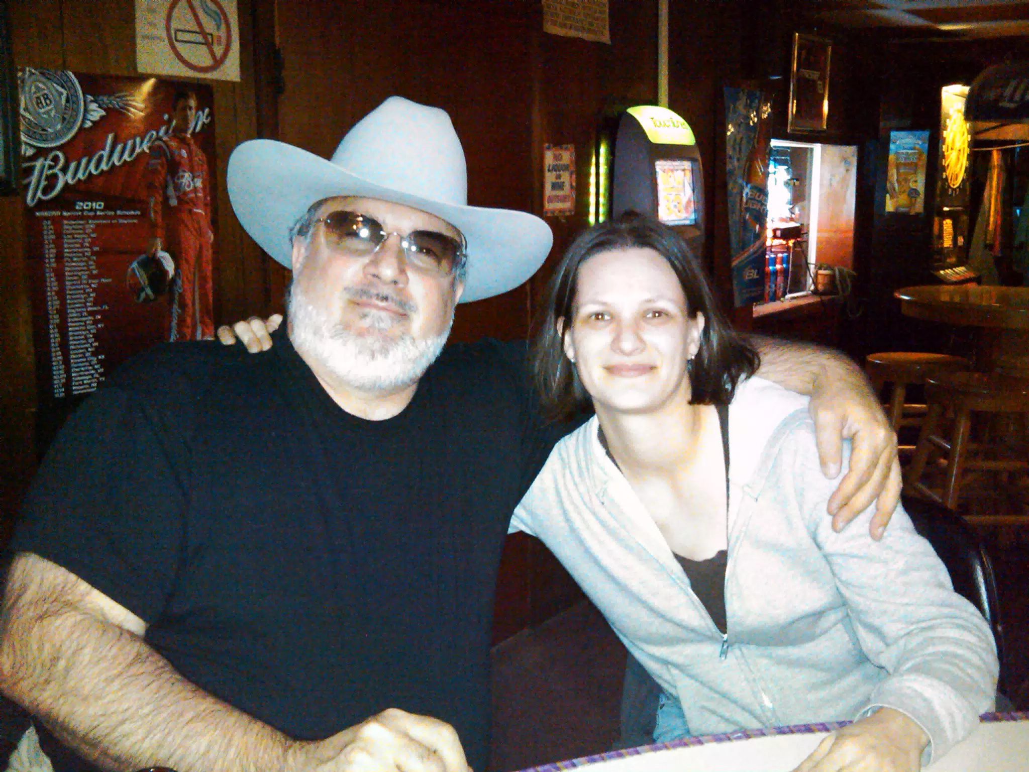 Jen and Steve in BarAngus