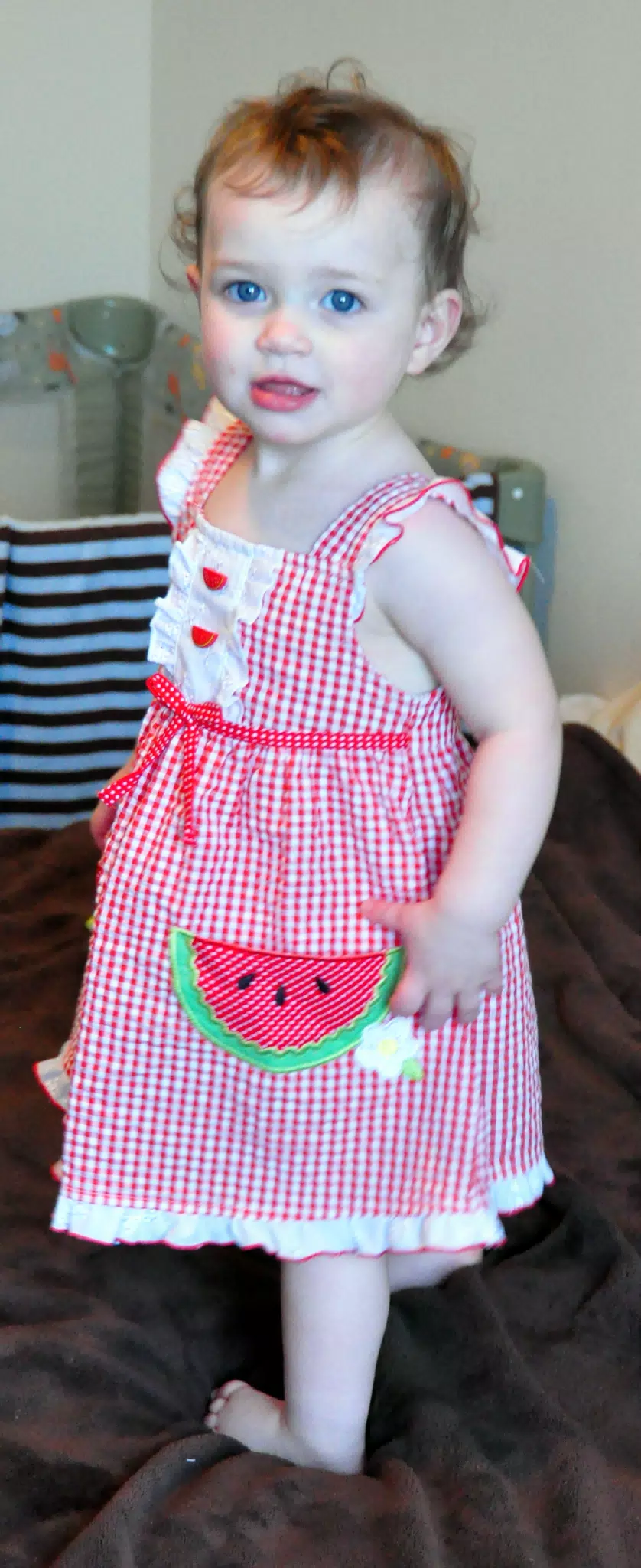 Liesl Modeling Her Sundress