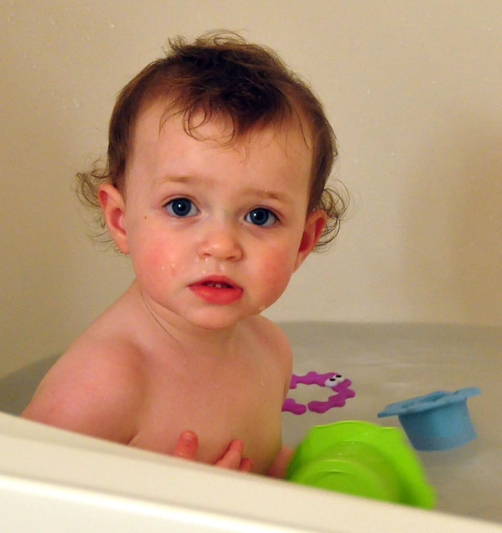 Liesl Loves Playing in the Bath