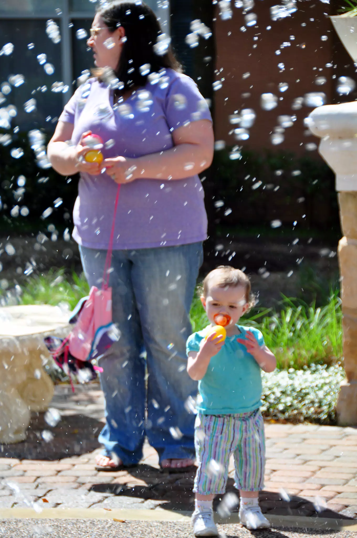 Liesl By Fountain