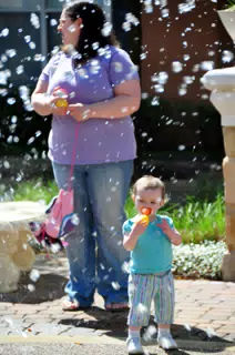 Liesl By Fountain