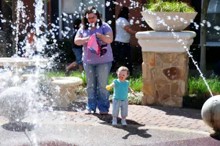 Liesl Washing Off Her Easter Egg
